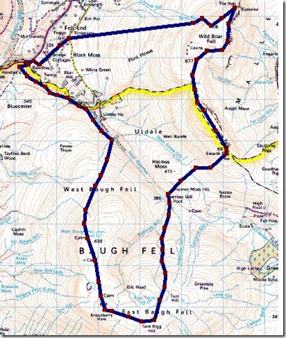 wild boar fell to baugh fell