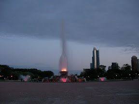 He sang that song again here. Love and marriage....Buckingham Fountain this is.