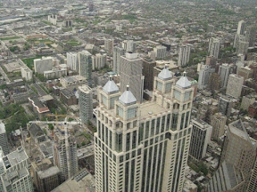 From inside the top of the Hancock Building