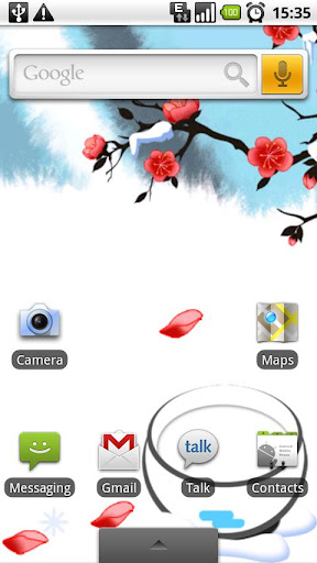 Wind Leaf Live Wallpaper Winte