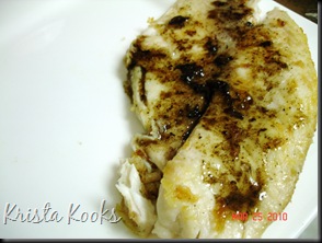 Tilapia with Balsamic Brown Butter Krista Kooks 2 Tilapia with Balsamic Brown Butter Krista Kooks 2