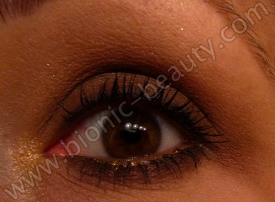 Warm brown makeup eye look by Bionic Beauty