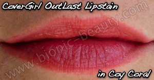 CoverGirl OutLast lipstain marker in Coy Coral