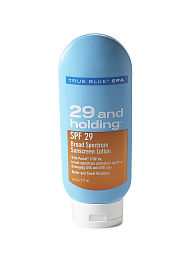 Bionic Beauty product review - True Blue Spa 29 and Holding SPF Sunscreen lotion
