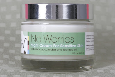 No Worries sensitive skin night cream by Garden Girl Skincare