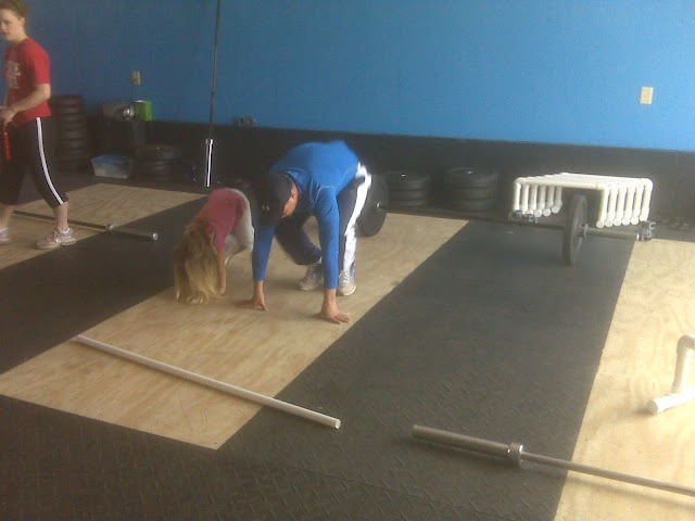 Madison and Rob Burpees! Biddy Campers