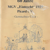 Festzeitschrift 60 Jahre MGV Eintracht 1929
