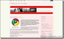 Simplicity In Red Template Simplicity In Red Template