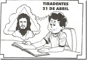 tiradentes para colorir