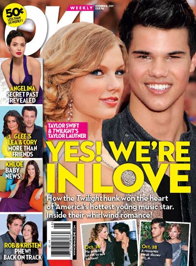 robert pattinson, kristen stewart, taylor swift, taylor lautner, ok magazine, harpers bazaar