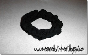 hand knit bracelet