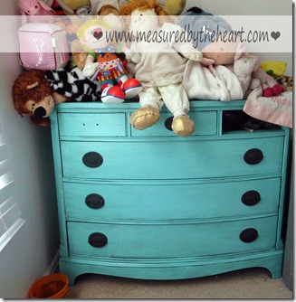 blue dresser