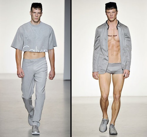 A rather absfriendly Calvin Klein Collection Spring 2011 Menswear with 