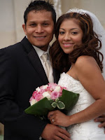 ethnic couple on wedding day