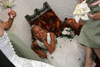 flower girl gets complimentary makeup