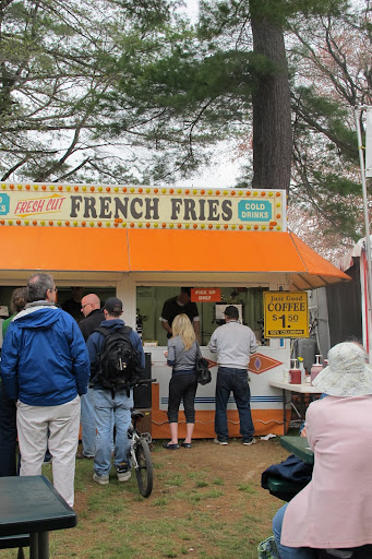 The line is growing for hand-cut fries.