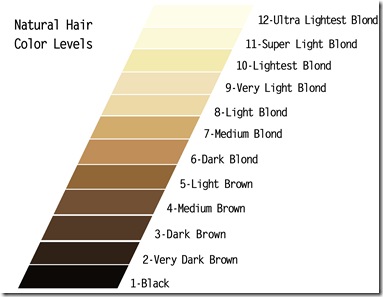 JULY - Natural hair color Levels 101