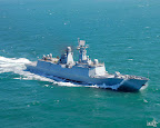 The 4,000 ton (estimated) Type 054 incorporates many stealth features: sloped hull design; radar absorbent materials; and reduction of surface equipment and features Type 054A (Jiangkai II)