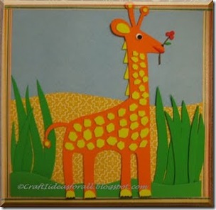 Craft Ideas Jungle Animals on Giraffe Craft By Craft Ideas For All