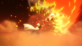 bleach_movie2: hitsugaya lutando com garota