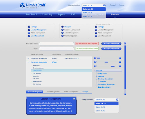 Nimble Staff User Interface Theme
