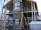 Southern angle of the back of the house