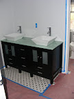 Bathroom painted