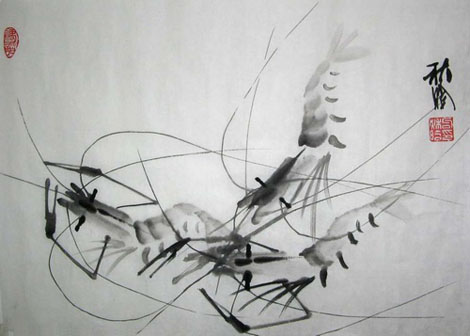 qi baishis shrimp painting946d1f1d7cfd5bb48c60 Tề Bạch Thạch – Cuộc đời và sự nghiệp