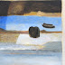 12883 - Zwart aan zee - 50 x 60 cm - € 2950,=