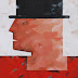 19610 - Meneer met hoed - 40 x 40 cm - € 975,= Jubileumprijs