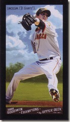 2009 UD Goodwin Gypsy Lincecum 2009 UD Goodwin Gypsy Lincecum