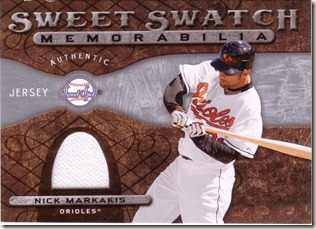 2009 UD Sweet Spot Markakis Jersey