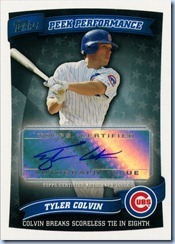 2010 Topps Updates Colvin Auto