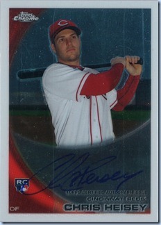 2010 Topps Chrome Heisey Rookie Auto 