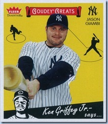 2006 Fleer Trad Giambi Goudey