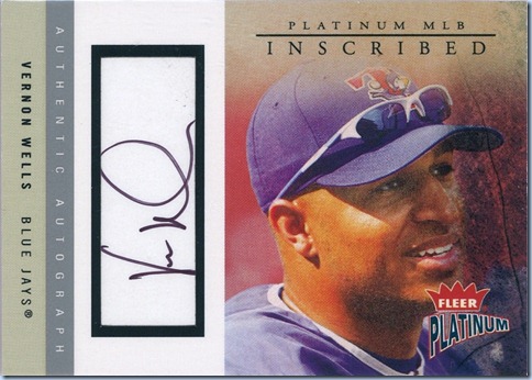 2004 Fleer Platinum Wells Auto 180 of 200