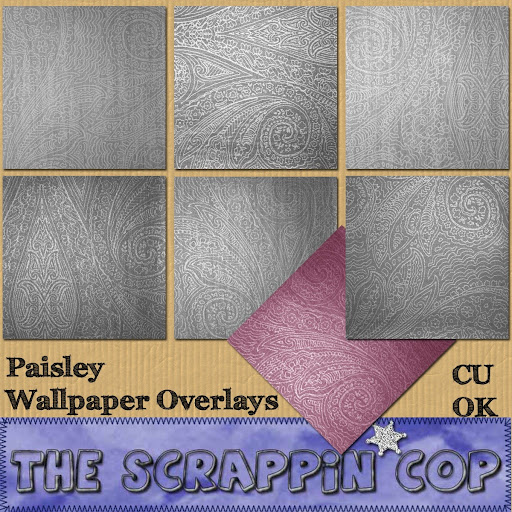 CU OK Paisley Wallpaper