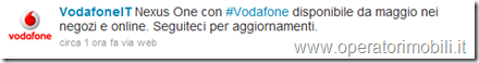 Nexus One Vodafone