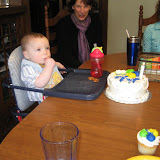 Kai not sure what to think of all the singing...