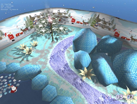  Christmas Lake 3D Screensaver 2009