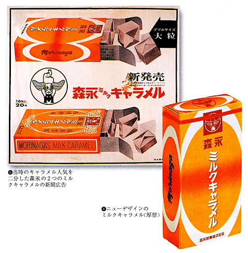 Morinaga Milk Caramel candy TV commercials 1954 and 2010 Morinaga Milk Caramel candy TV commercials 1954 and 2010