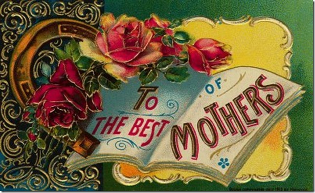 mothers day vintage card