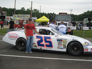 Pete Shepherd and 25 Venturini Motorsports ARCA car at Berlin Speedway July 25 2009