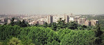 A view of the city of Madrid from the Royal Palace in Spain.