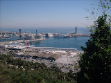 A nice view of the city of Barcelona.