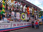 Attractions at the fair held during the festivals of Burgos.