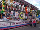 Attractions at the fair held during the festivals of Burgos.