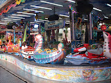 Attractions at the fair held during the festivals of Burgos.