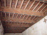 A decorated ceiling at the Monastery at Santo Domingo de Silos.