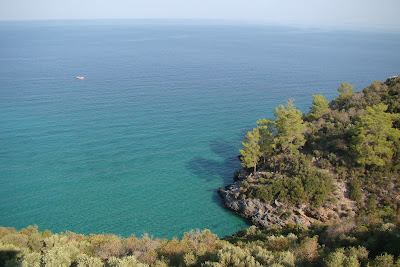 Vistas desde la carretera del mar Egeo